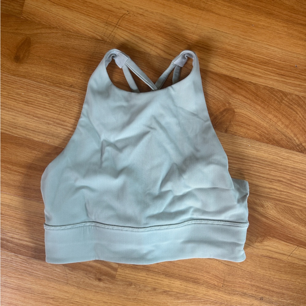 Lululemon Energy Bra High Neck Long Line Rib